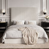 Fabric King Size Ottoman Storage Bed With Tall Headboard - Berlin