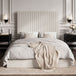 Fabric King Size Ottoman Storage Bed With Tall Headboard - Berlin