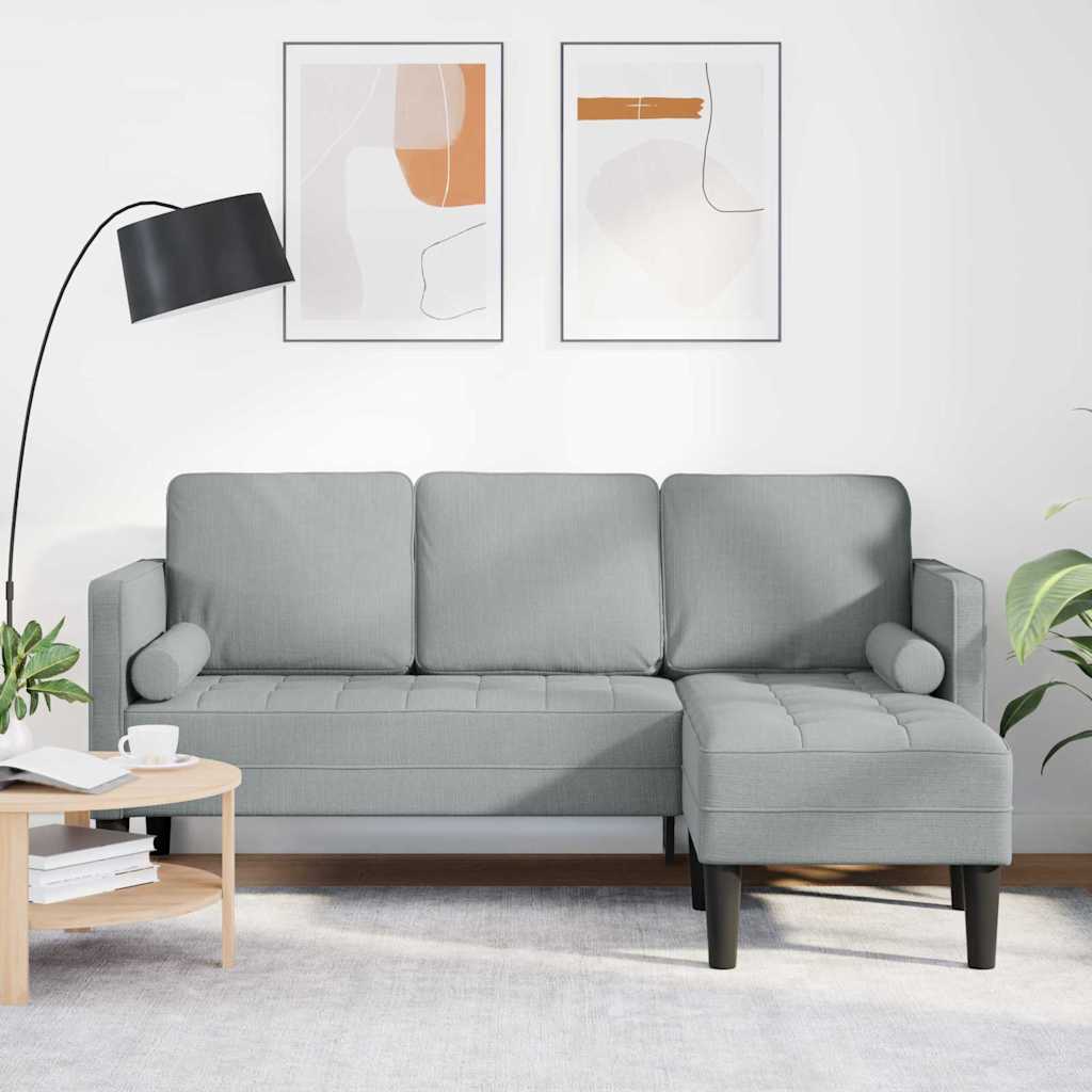 Fabric L Shaped Sofa 3 Seater - Vantage Home