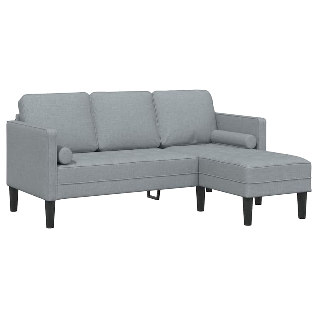 Fabric L Shaped Sofa 3 Seater - Vantage Home