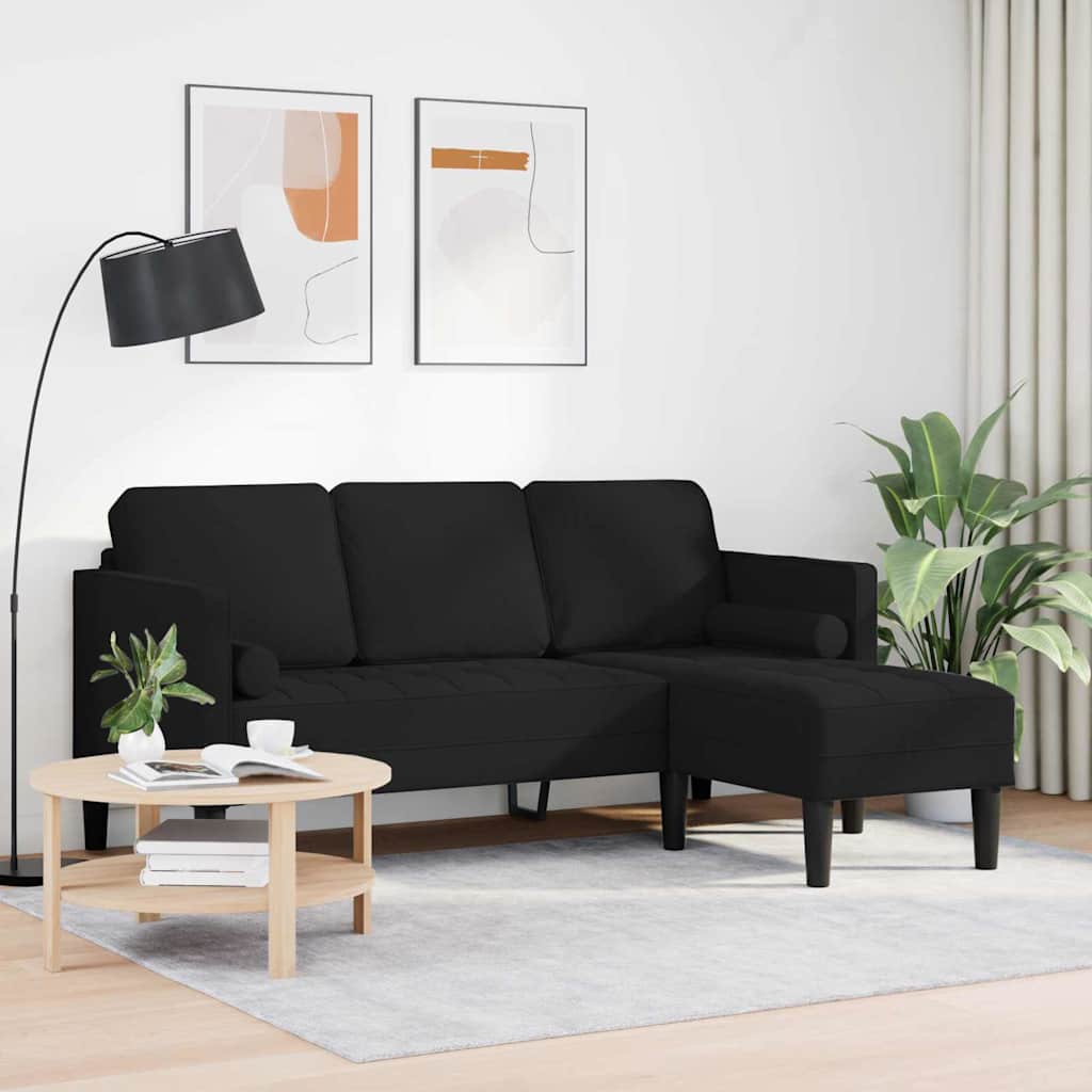 Fabric L Shaped Sofa 3 Seater - Vantage Home