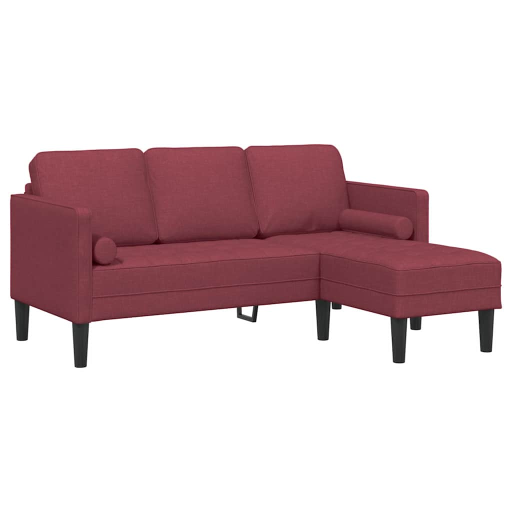 Fabric L Shaped Sofa 3 Seater - Vantage Home