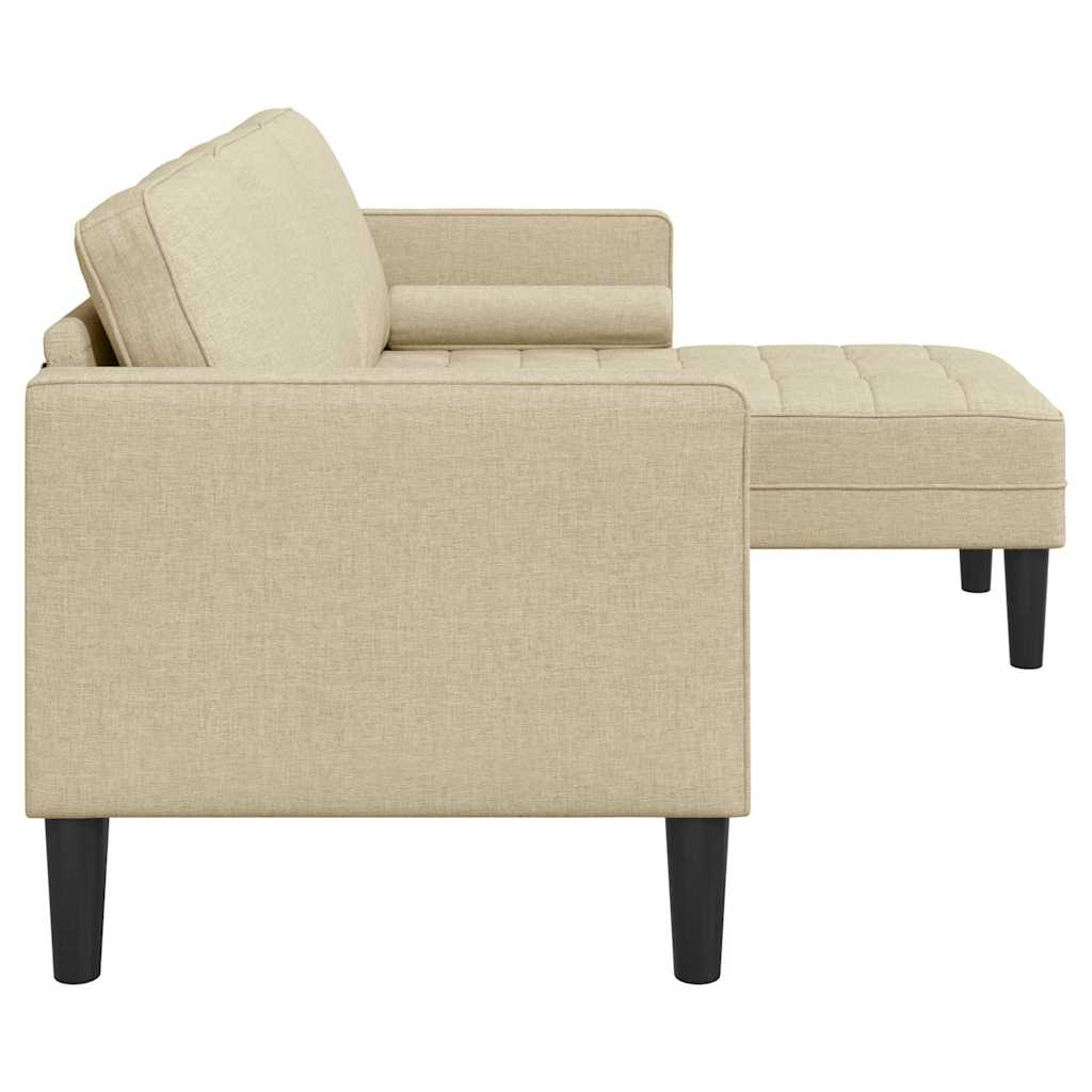 Fabric L Shaped Sofa 3 Seater - Vantage Home