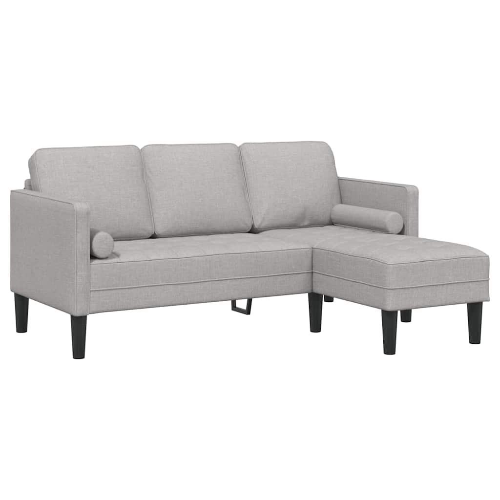 Fabric L Shaped Sofa 3 Seater - Vantage Home