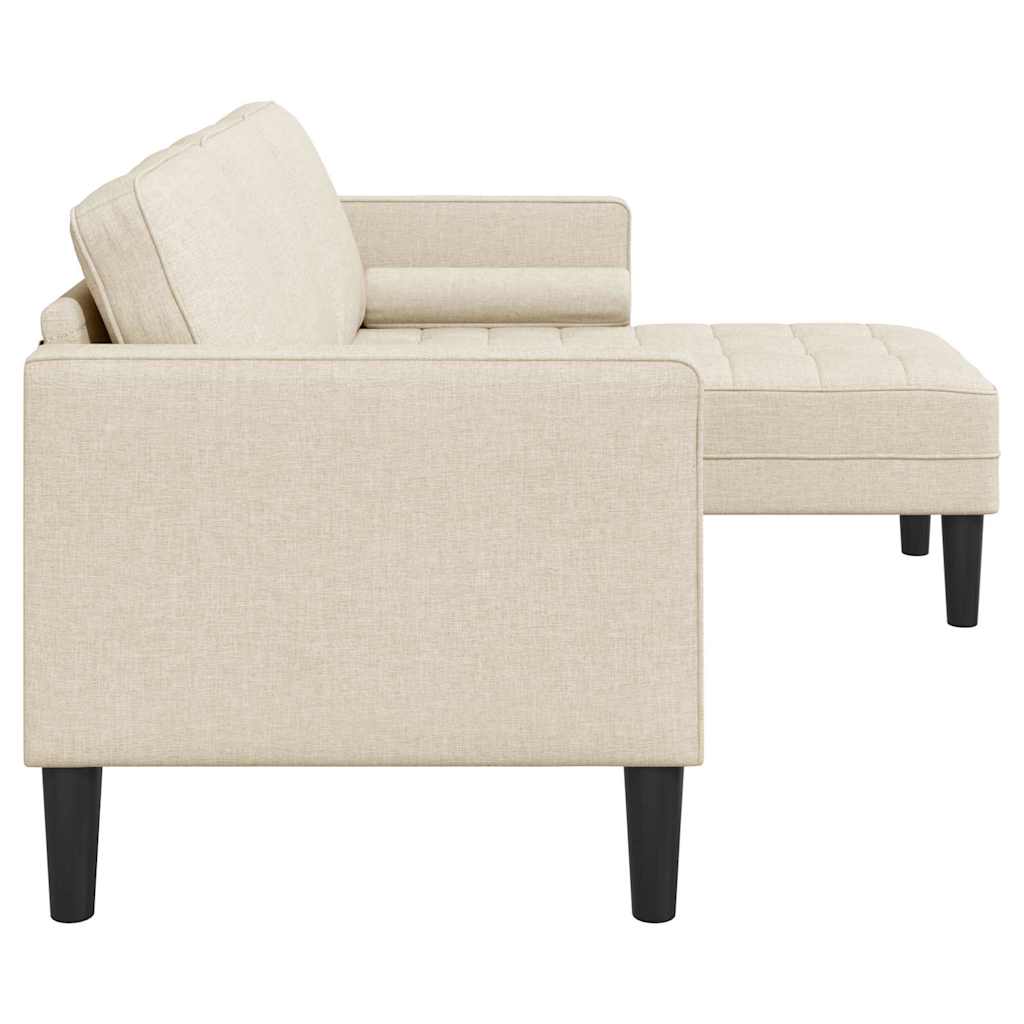 Fabric L Shaped Sofa 3 Seater - Vantage Home