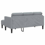 Fabric L Shaped Sofa With Ottoman - Vantage Home