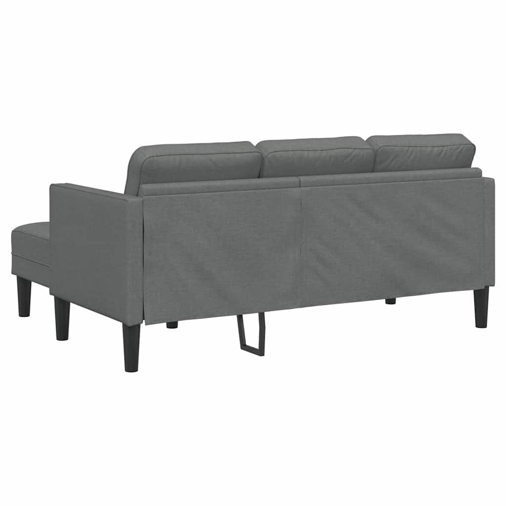 Fabric L Shaped Sofa With Ottoman - Vantage Home