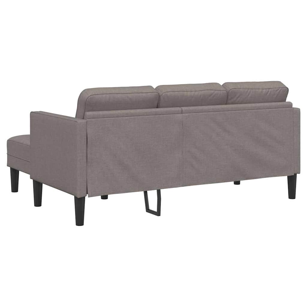 Fabric L Shaped Sofa With Ottoman - Vantage Home