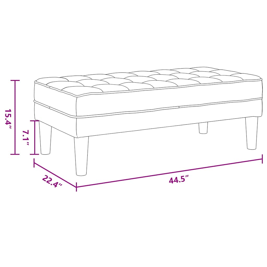 Fabric L Shaped Sofa With Ottoman - Vantage Home
