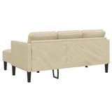 Fabric L Shaped Sofa With Ottoman - Vantage Home