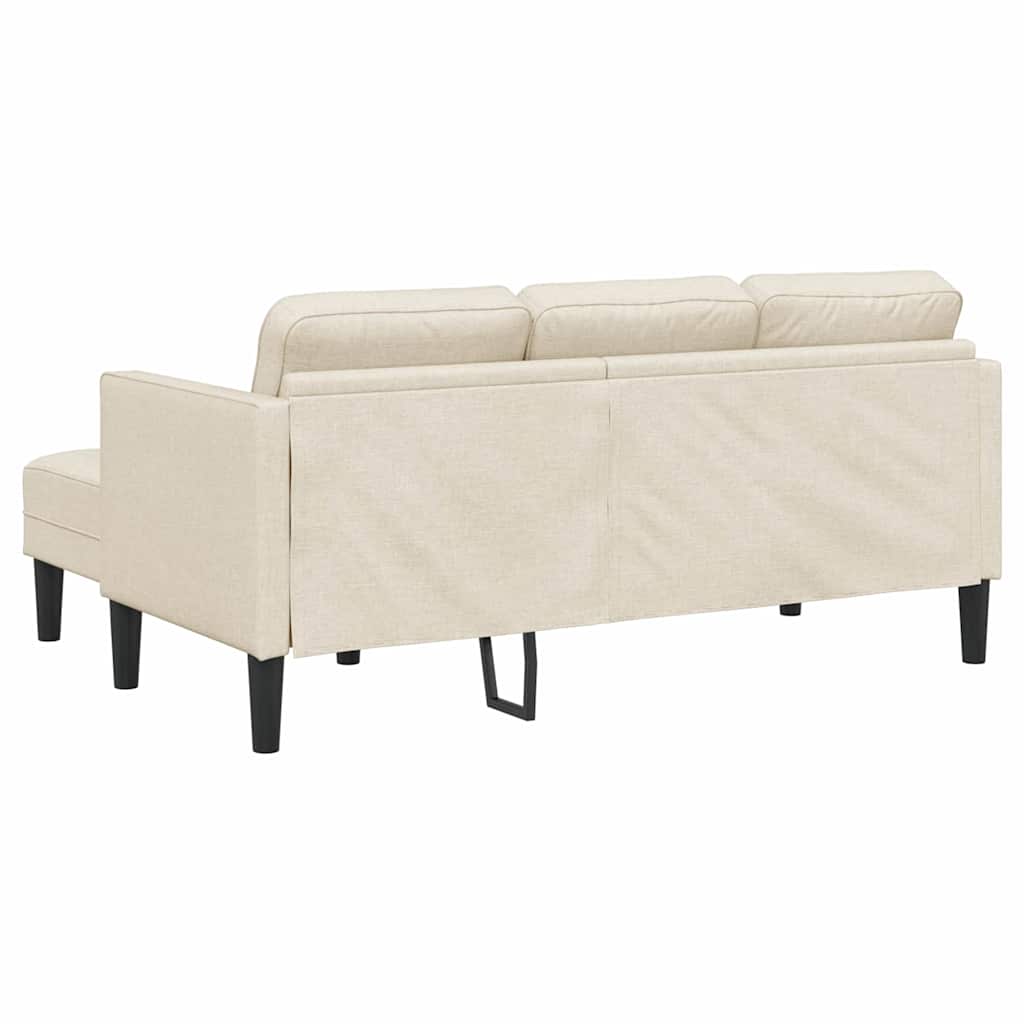 Fabric L Shaped Sofa With Ottoman - Vantage Home