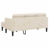Fabric L Shaped Sofa With Ottoman - Vantage Home