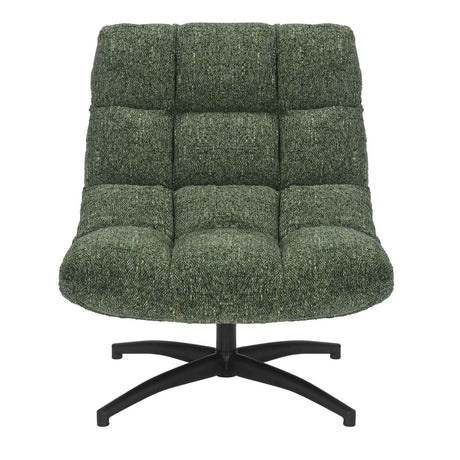 Fabric Lounge Chair 75cm Wide With Metal Base - Chillax