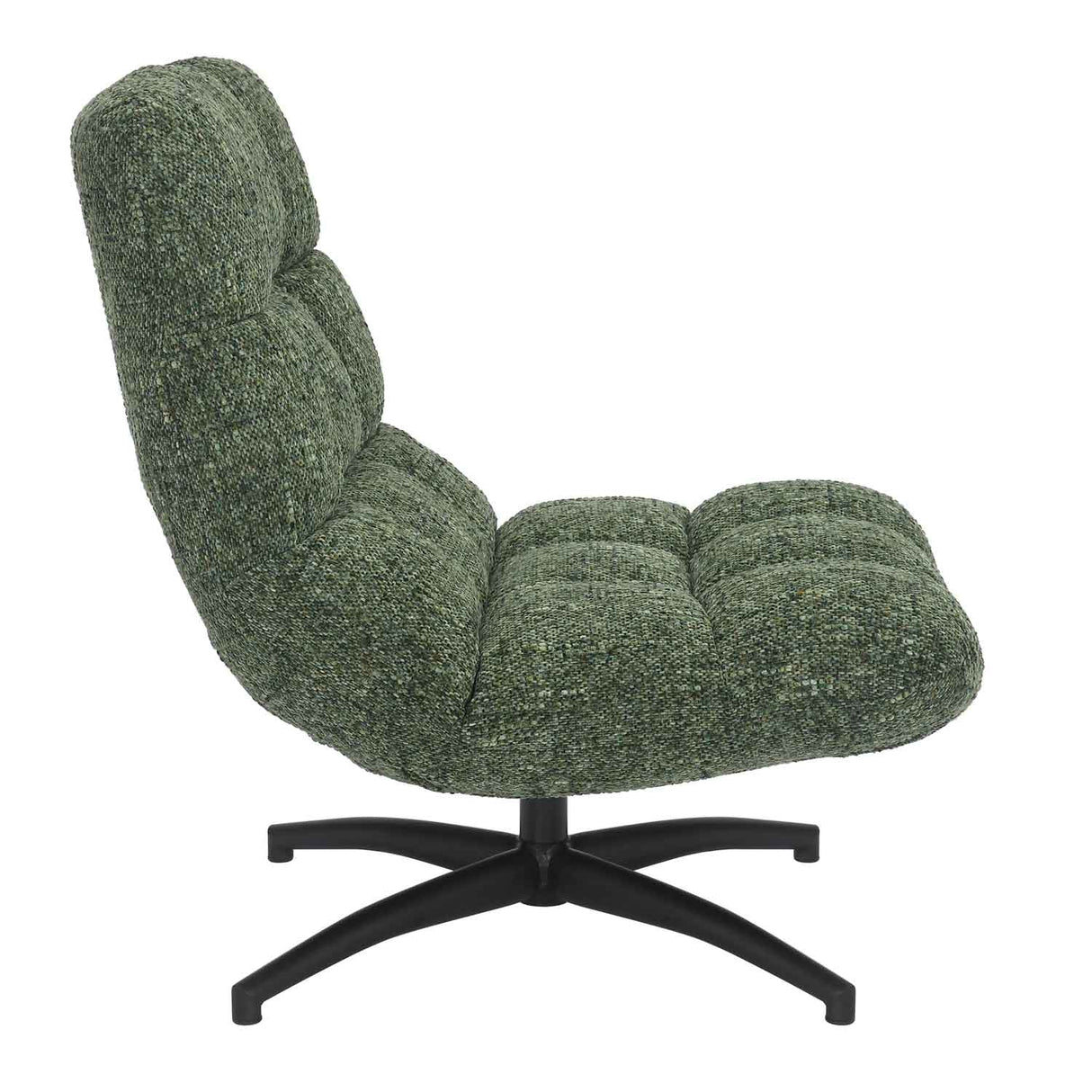 Fabric Lounge Chair 75cm Wide With Metal Base - Chillax