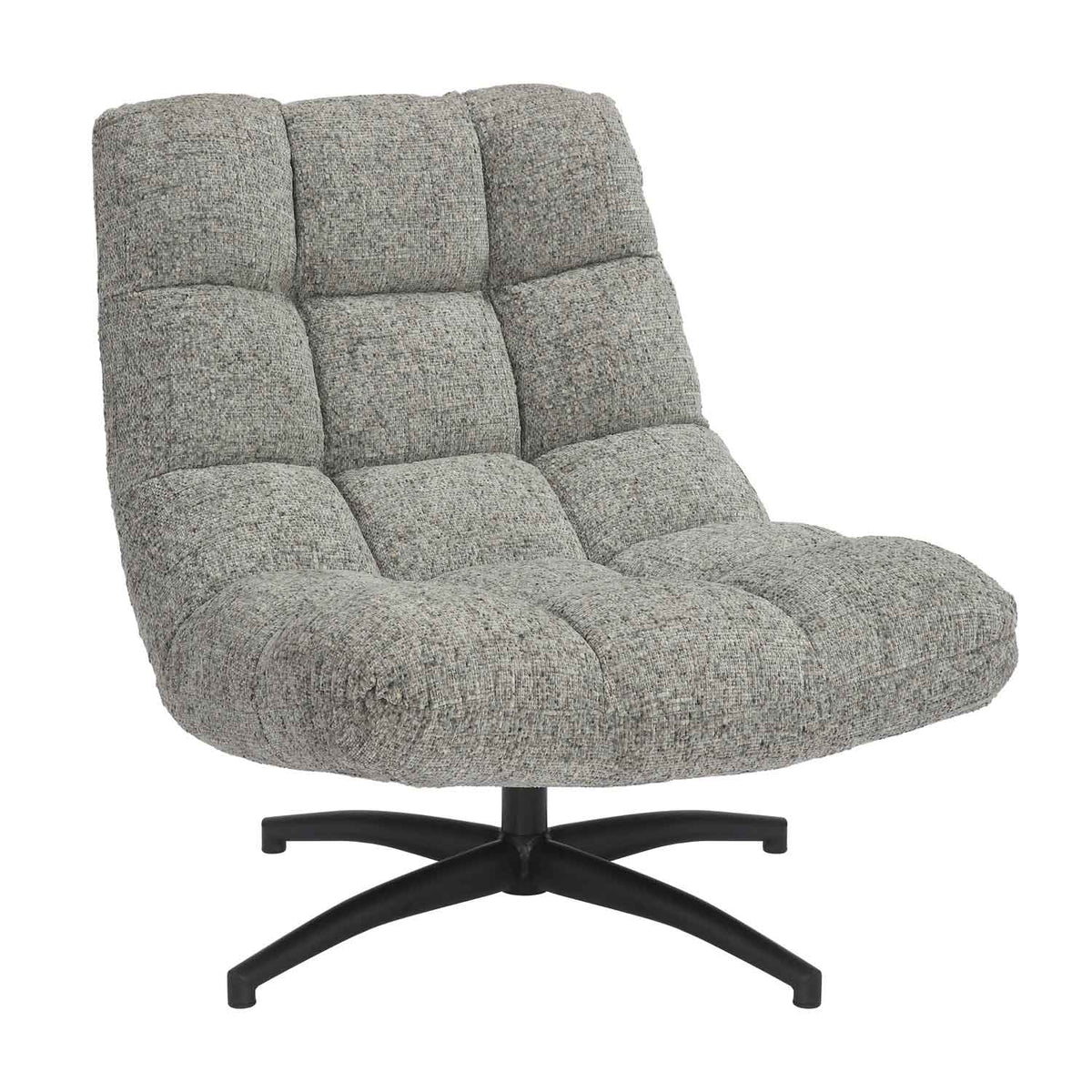 Fabric Lounge Chair 75cm Wide With Metal Base - Chillax