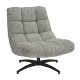 Fabric Lounge Chair 75cm Wide With Metal Base - Chillax