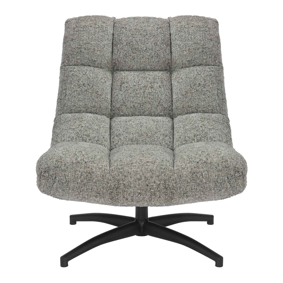 Fabric Lounge Chair 75cm Wide With Metal Base - Chillax