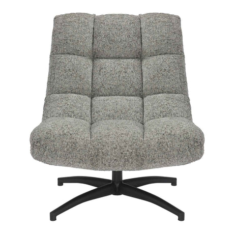 Fabric Lounge Chair 75cm Wide With Metal Base - Chillax