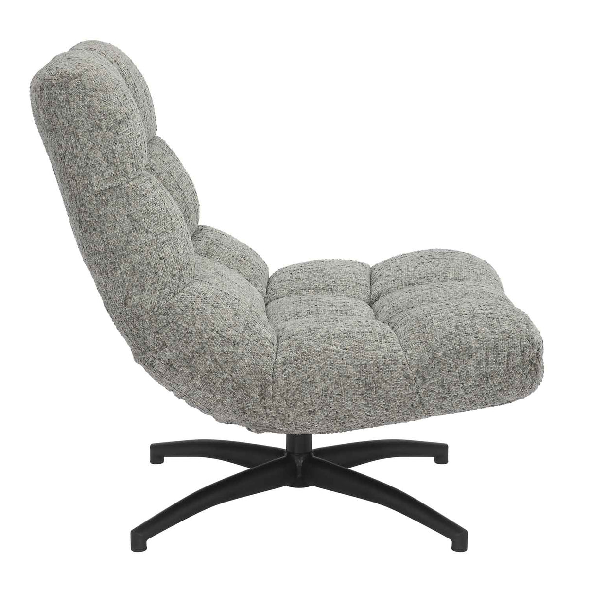 Fabric Lounge Chair 75cm Wide With Metal Base - Chillax