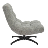 Fabric Lounge Chair 75cm Wide With Metal Base - Chillax