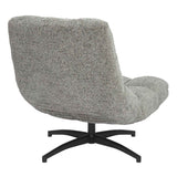 Fabric Lounge Chair 75cm Wide With Metal Base - Chillax