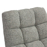 Fabric Lounge Chair 75cm Wide With Metal Base - Chillax