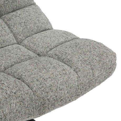 Fabric Lounge Chair 75cm Wide With Metal Base - Chillax