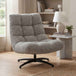 Fabric Lounge Chair 75cm Wide With Metal Base - Chillax