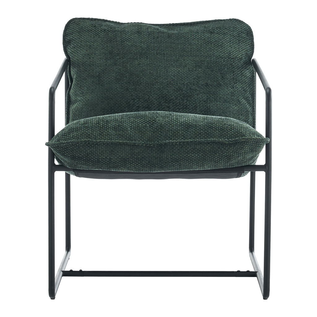 Fabric Occasional Chair With Black Metal Frame - Tivoli