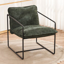 Fabric Occasional Chair With Black Metal Frame - Tivoli