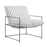Fabric Occasional Chair With Metal Frame - Brook