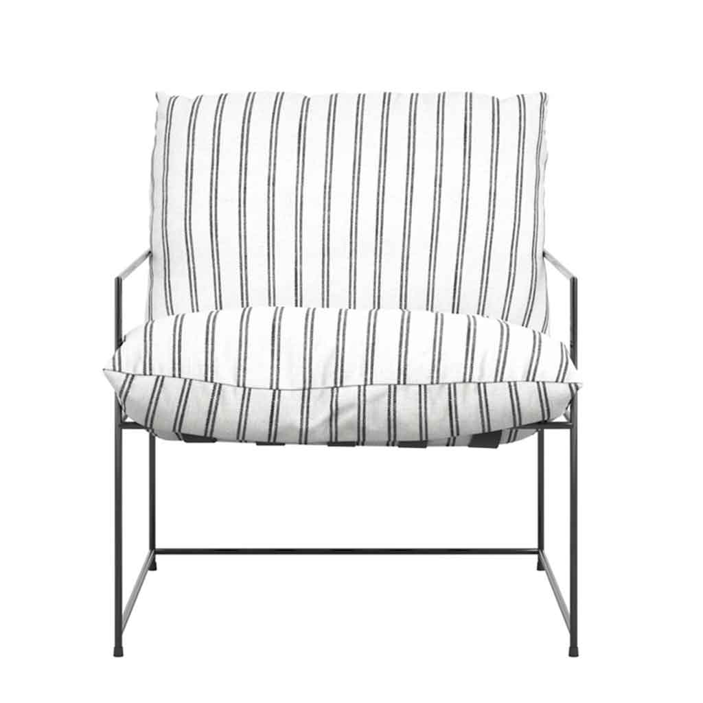 Fabric Occasional Chair With Metal Frame - Brook