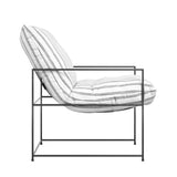 Fabric Occasional Chair With Metal Frame - Brook