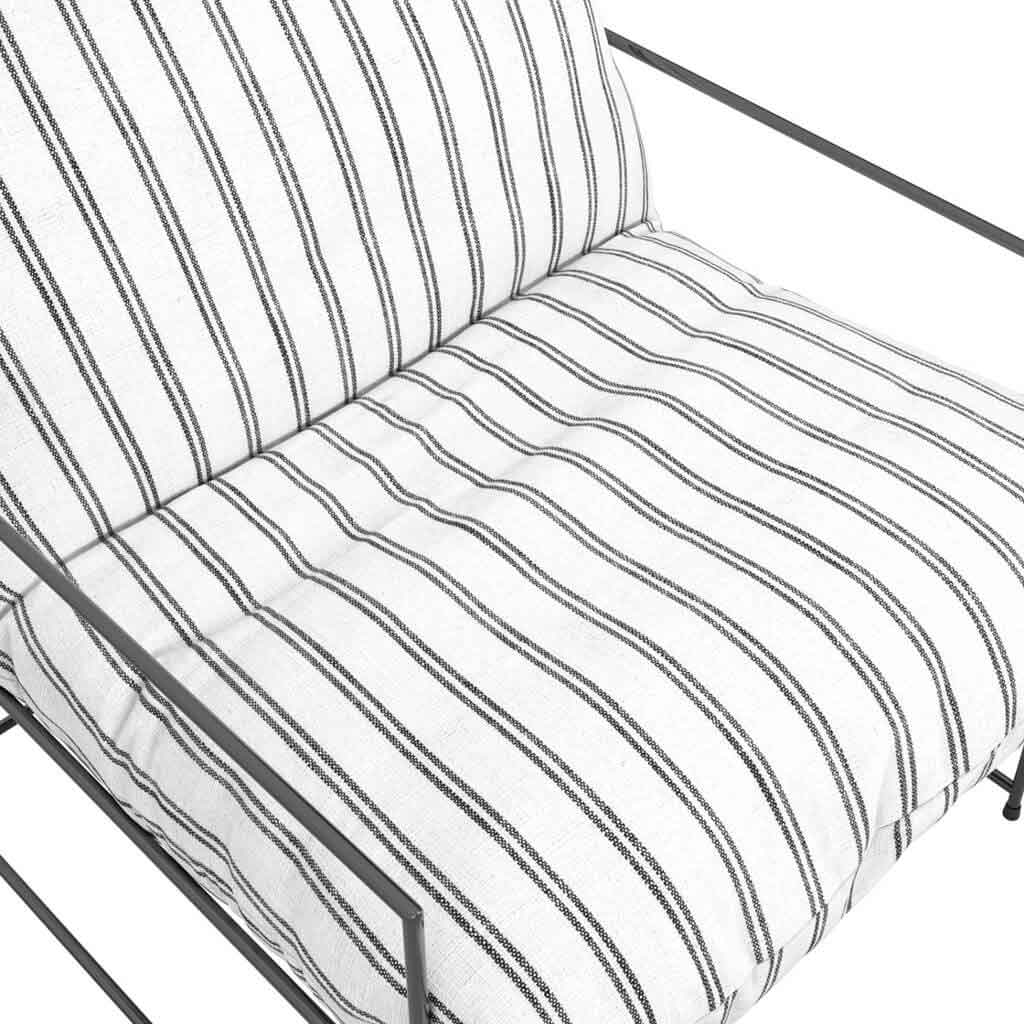 Fabric Occasional Chair With Metal Frame - Brook
