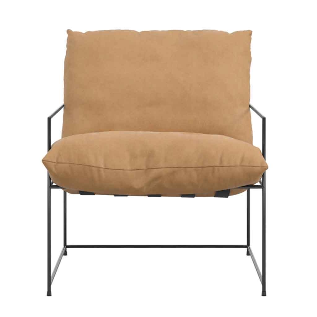 Fabric Occasional Chair With Metal Frame - Brook