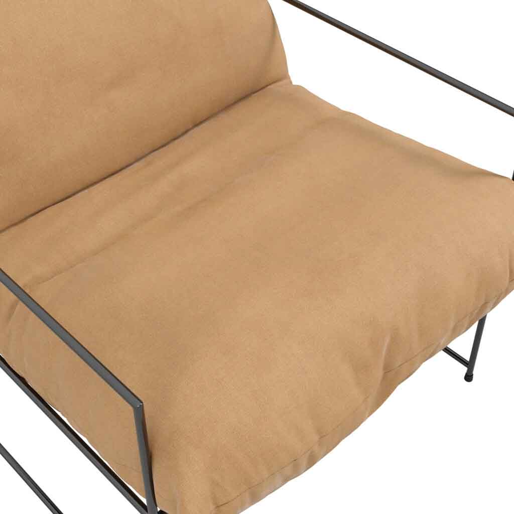 Fabric Occasional Chair With Metal Frame - Brook