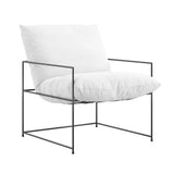 Fabric Occasional Chair With Metal Frame - Brook