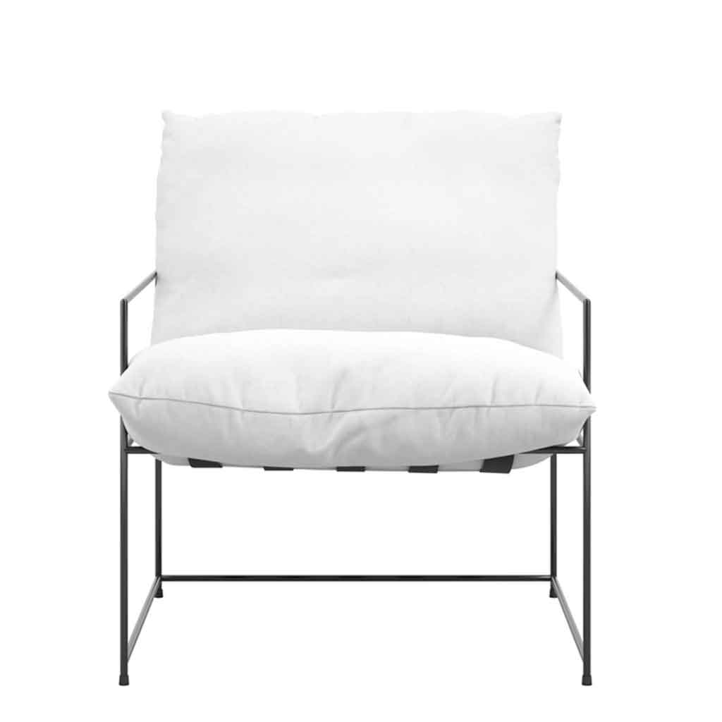 Fabric Occasional Chair With Metal Frame - Brook