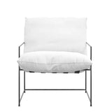 Fabric Occasional Chair With Metal Frame - Brook