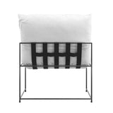 Fabric Occasional Chair With Metal Frame - Brook