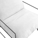 Fabric Occasional Chair With Metal Frame - Brook