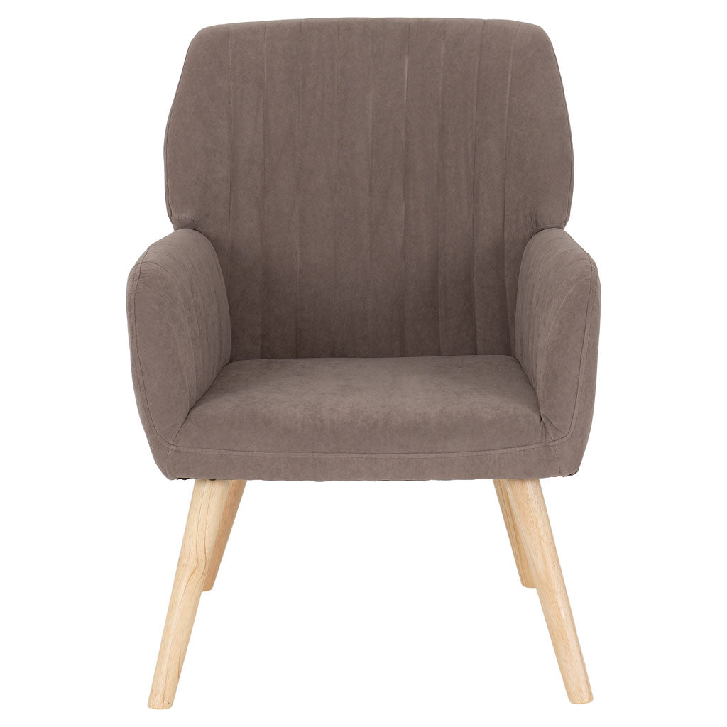 Fabric Occasional Chair With Wooden Legs - Jordan