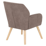Fabric Occasional Chair With Wooden Legs - Jordan