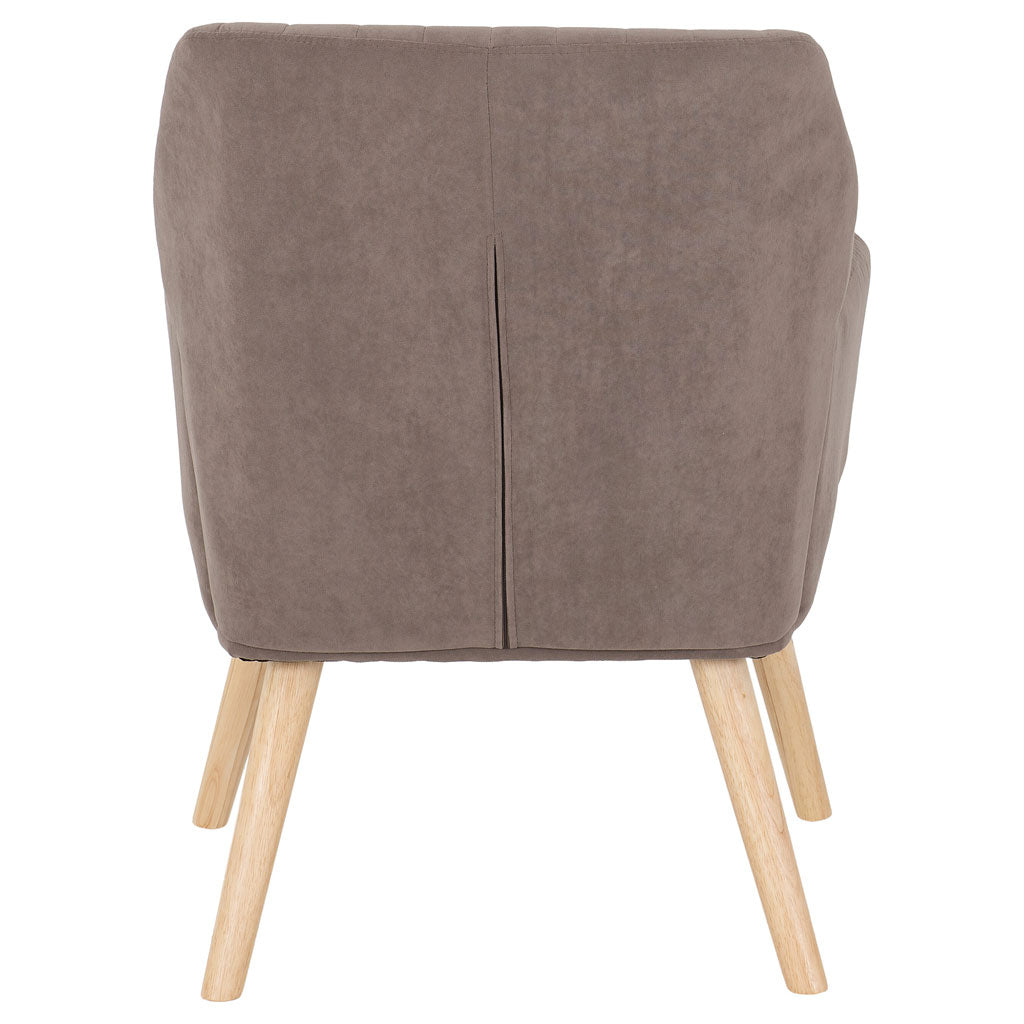 Fabric Occasional Chair With Wooden Legs - Jordan