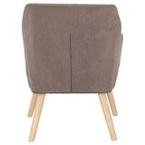 Fabric Occasional Chair With Wooden Legs - Jordan