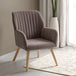 Fabric Occasional Chair With Wooden Legs - Jordan