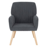 Fabric Occasional Chair With Wooden Legs - Jordan