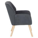 Fabric Occasional Chair With Wooden Legs - Jordan