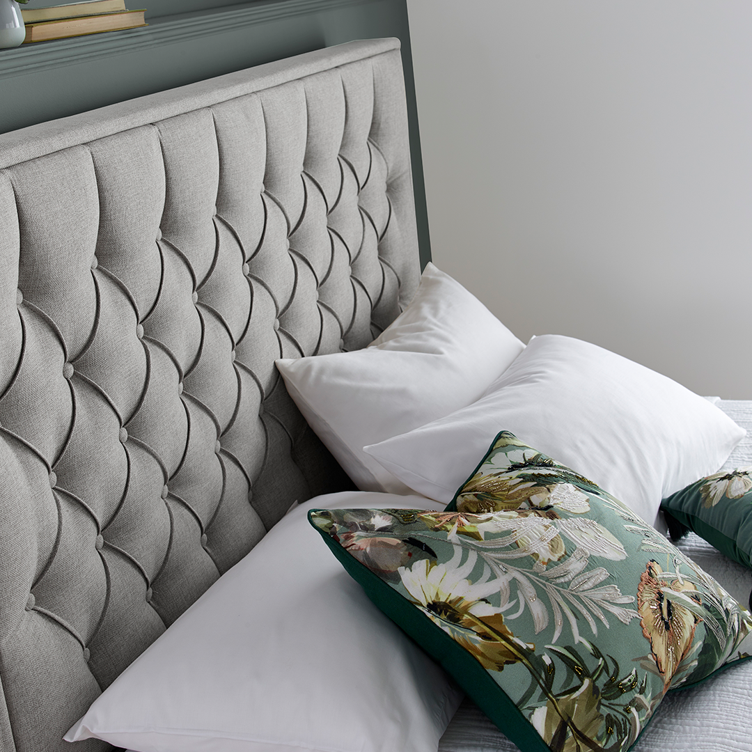 Fabric Ottoman Storage Double Bed - Wilson