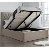 Fabric Ottoman Storage Double Bed - Wilson